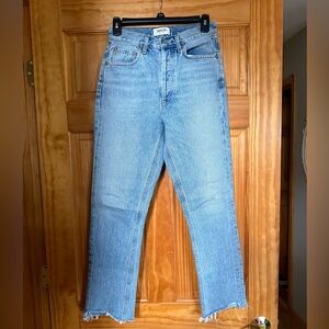 Agolde Denim Blue High-Waisted Jeans